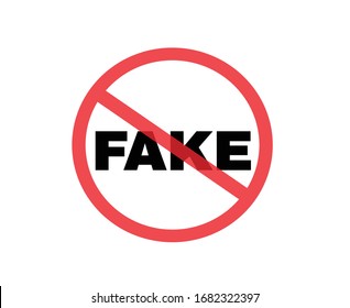 Do Not Fake Sign Stop Fake Stock Vector (Royalty Free) 1682322397 ...