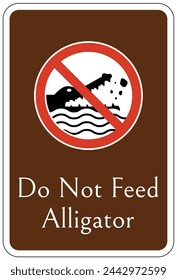 Do not feed animal warning sign