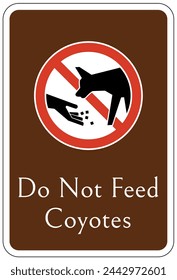 Do not feed animal warning sign