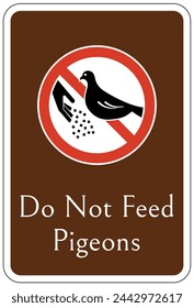 Do not feed animal warning sign