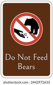 Do not feed animal warning sign