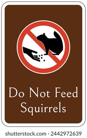 Do not feed animal warning sign