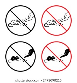 Do Not Feed Animals Sign Promote Safety and Animal Welfare