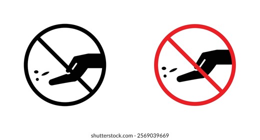 Do not feed the animals sign vector graphic pack