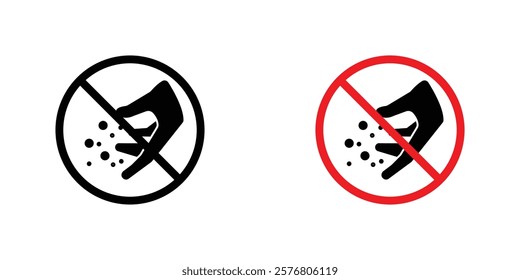 Do not feed the animals sign vector pack for web designs