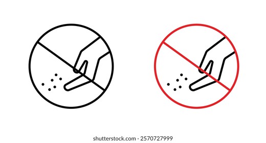 Do not feed the animals signs vectors on white background.