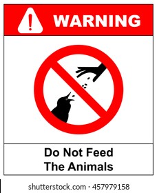 No Animal Feeding Sign Images, Stock Photos & Vectors | Shutterstock