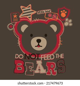 Do Not Feed the Bears Baby Boys Tshirt Graphic