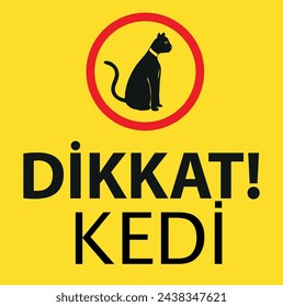 Do not feed the cat icon sign symbol isolated on white background
