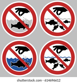 Do not feed the fish.
It is not recommended to give food that is not characteristic of aquatic animals.