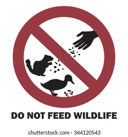 300 Do not feed birds forbidden sign Images, Stock Photos & Vectors ...