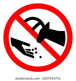 Do Not Feed The Wildlife Symbol Sign, Vector Illustration, Isolate On White Background Label.EPS10