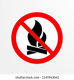 do not fire up, caution warn symbol for public transport areas to do not do that. vector logo, sign, symbol