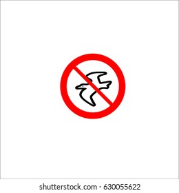 Do not fly birds icon