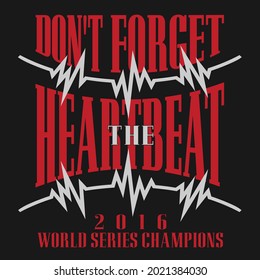 Vergessen Sie nicht, dass das Baseball-Team Vector Design