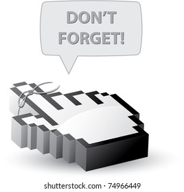 Do not forget reminder mouse cursor