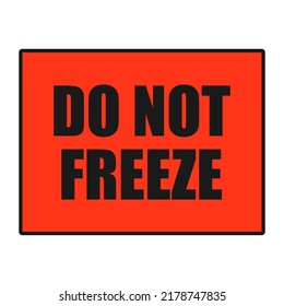 Do Not Freeze Food Package Label Stock Vector (Royalty Free) 2178747835 ...