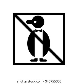 do not freeze penguin symbol