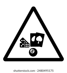 Do Not Gamble Symbol Sign ,Vector Illustration, Isolate On White Background Label .EPS10