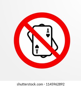 do not game caution warn symbol for public transport areas to do not do that. vector logo, sign, symbol