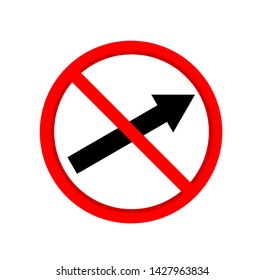 Do not go to the right, it may be dangerous.