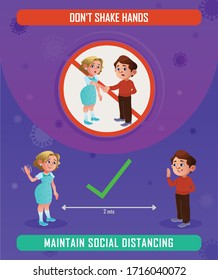 Do not hand shake, maintain social distancing,Preventive Measures of new Coronavirus