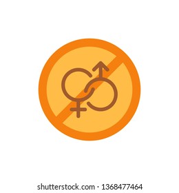 Do Not Have Sex Fill Outline Stock Vector (Royalty Free) 1368477683