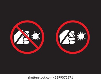 Symbol nicht drücken | nicht stanzen 