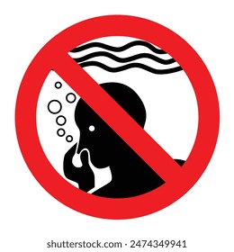 do not hold breath underwater for a long time, dangerous