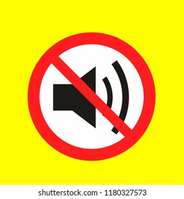 do not horn, caution warn symbol for public transport areas to do not do that. vector logo, sign, symbol