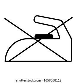Do Not Iron icon illustration eps10