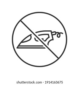 Do not iron icon isolated on white background. Vector illustration
