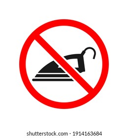 Do not iron icon isolated on white background. Vector illustration