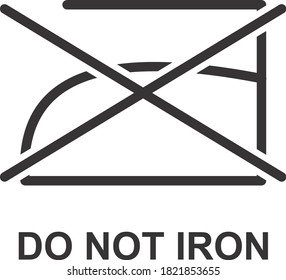 Do Not Iron Icon Sign Symbol Stock Vector (Royalty Free) 1821853655 ...