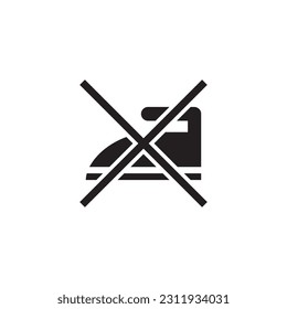 do not iron icon symbol sign vector
