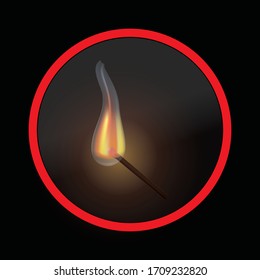 do not kindle fire, icon, emblem, logo vector illustration
