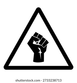 Do Not Knock On The Glass Symbol Sign ,Vector Illustration, Isolate On White Background Label. EPS10