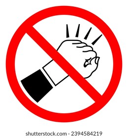 Do Not Knock Symbol Sign ,Vector Illustration, Isolate On White Background Label. EPS10
