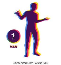 I do not know. Design element. Vector illustration.