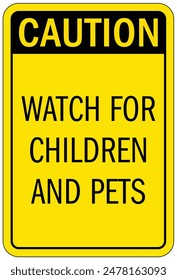 Do not leave children unattended sign