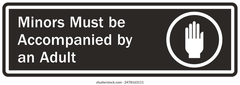 Do not leave children unattended sign