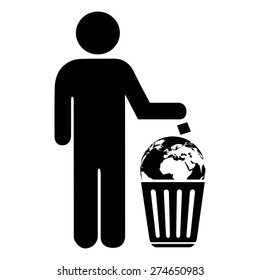 Do not litter concept