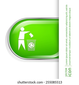 do not litter icon