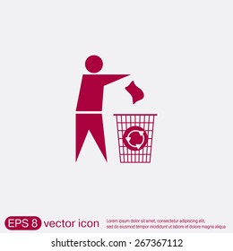 do not litter icon