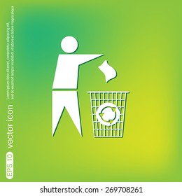 do not litter icon