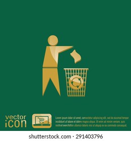 do not litter icon