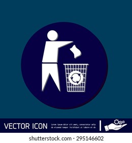 do not litter icon