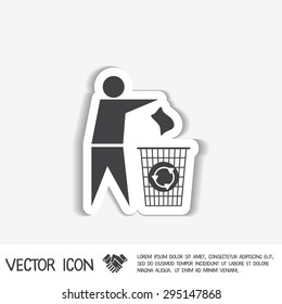 do not litter icon