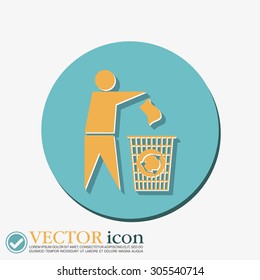 do not litter icon