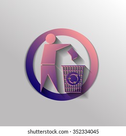 do not litter icon